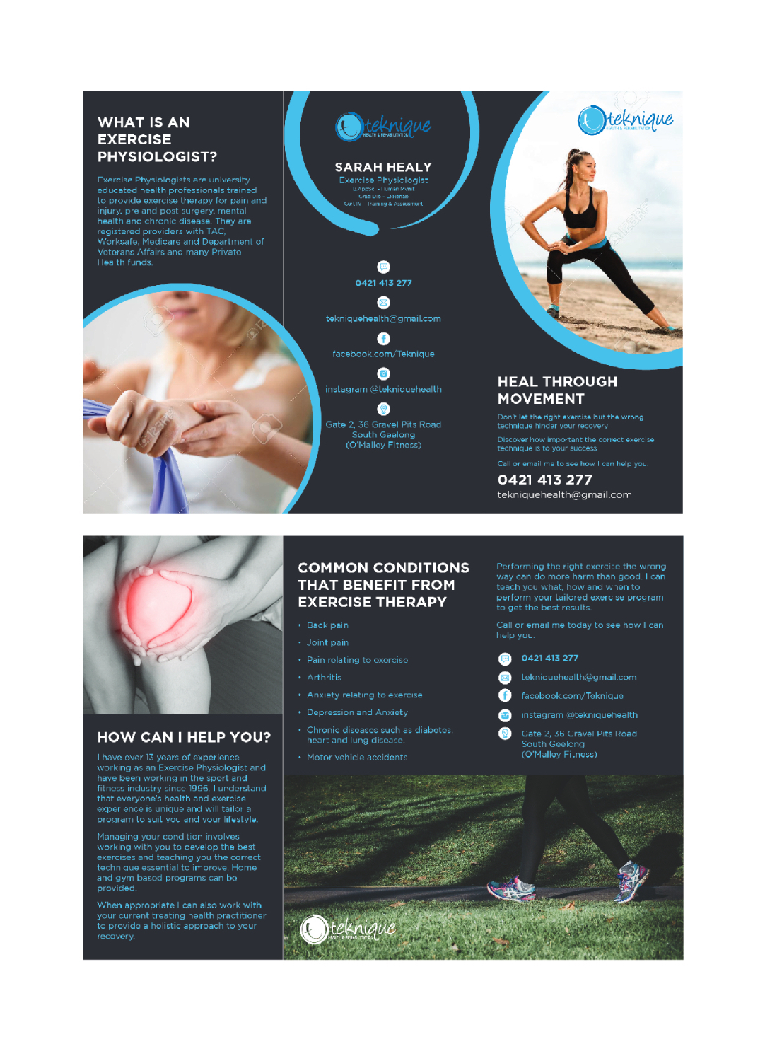 Flyer Design by Sorjie for Teknique Health & Rehabilitation | Design #19180414