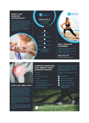 Flyer Design by Sorjie for Teknique Health & Rehabilitation | Design: #19180414