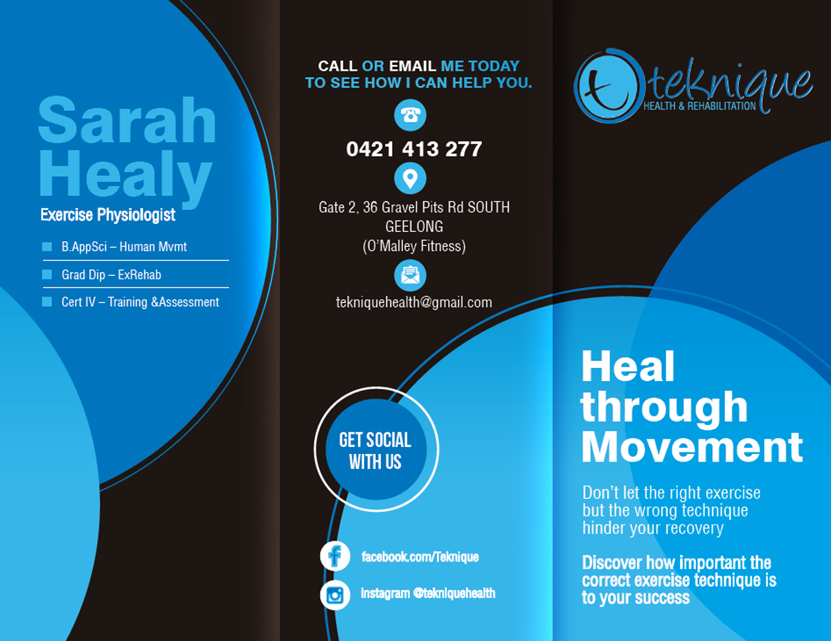Flyer Design by rkailas for Teknique Health & Rehabilitation | Design #19182546