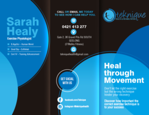Diseño de Flyer por rkailas para Teknique Health & Rehabilitation | Diseño: #19182546