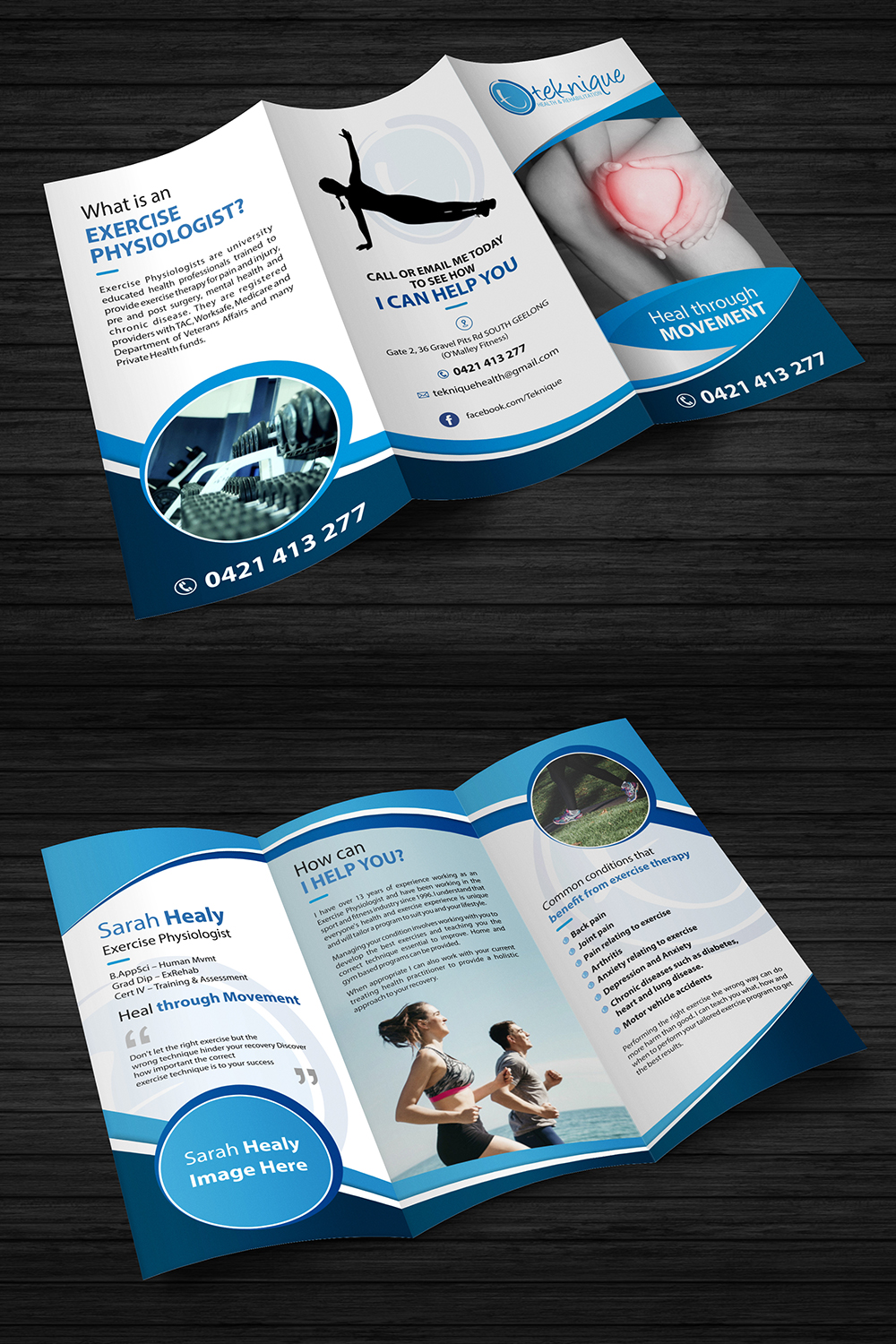 Design de Flyer par OwnDesign pour Teknique Health & Rehabilitation | Design #19170087
