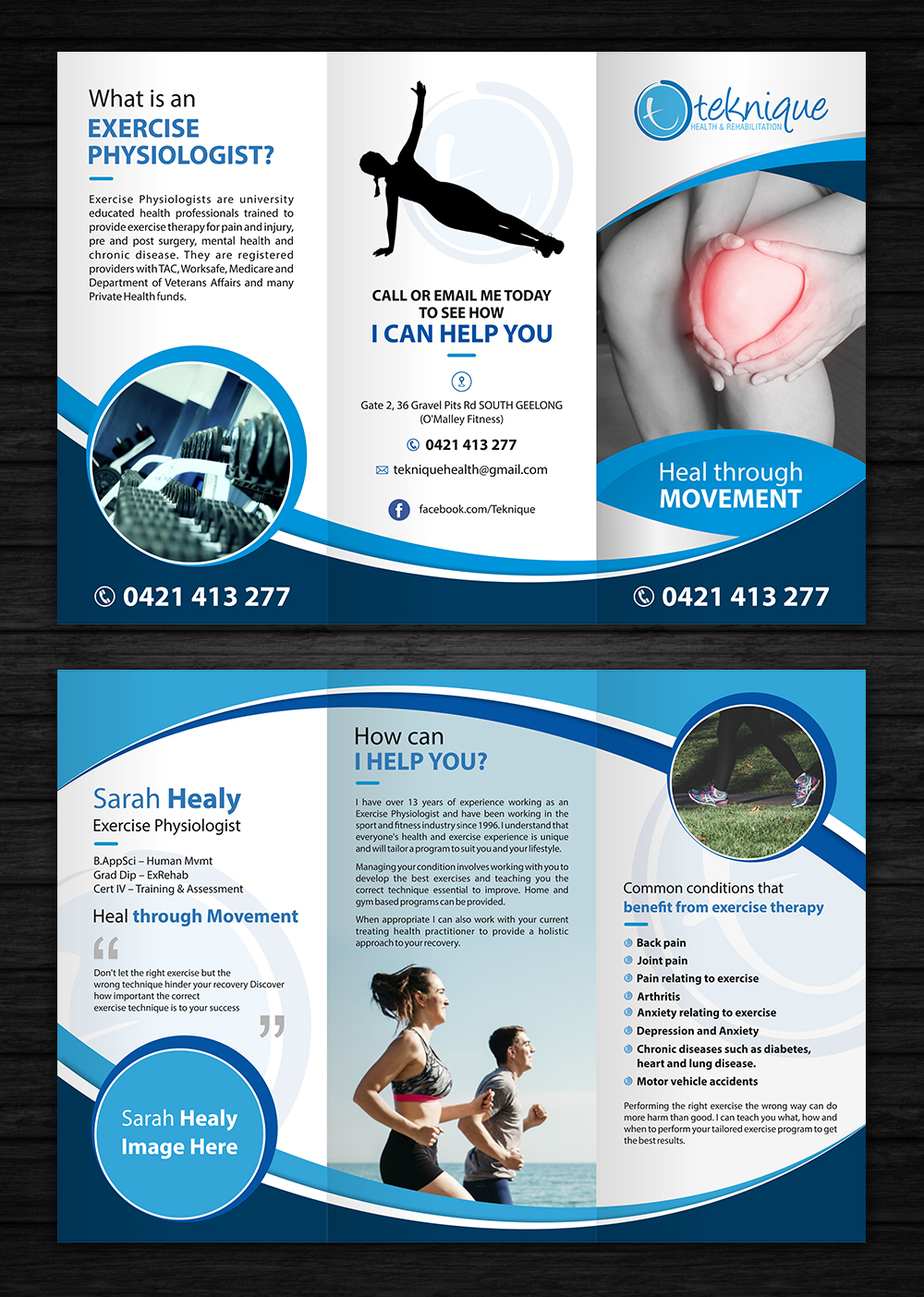Flyer Design by OwnDesign for Teknique Health & Rehabilitation | Design #19170089