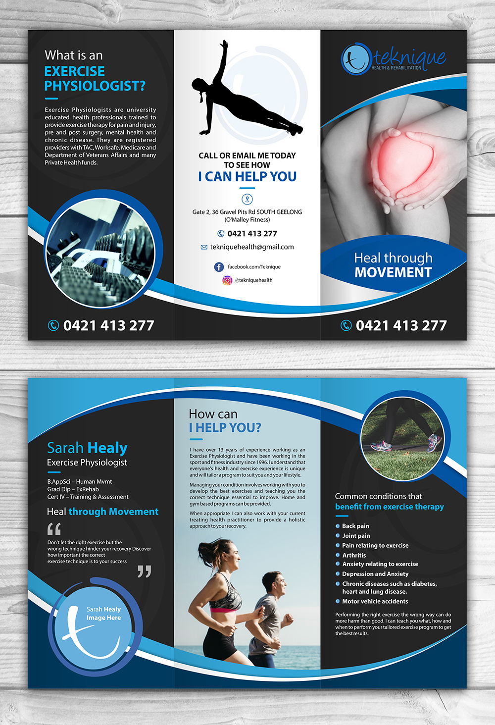 Diseño de Flyer por OwnDesign para Teknique Health & Rehabilitation | Diseño: #19181688