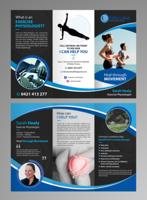 Diseño de Flyer por OwnDesign para Teknique Health & Rehabilitation | Diseño: #19207185