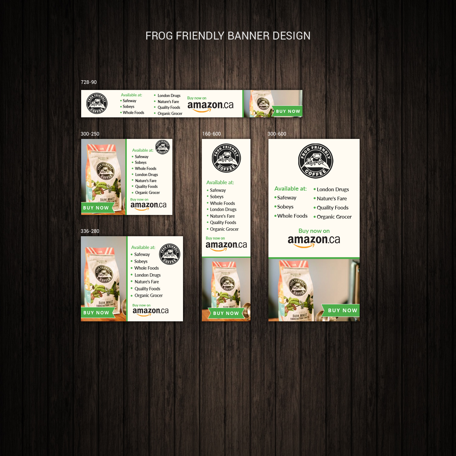Banner-Design von Pd Work für Frog Friendly Coffee | Design #19149225