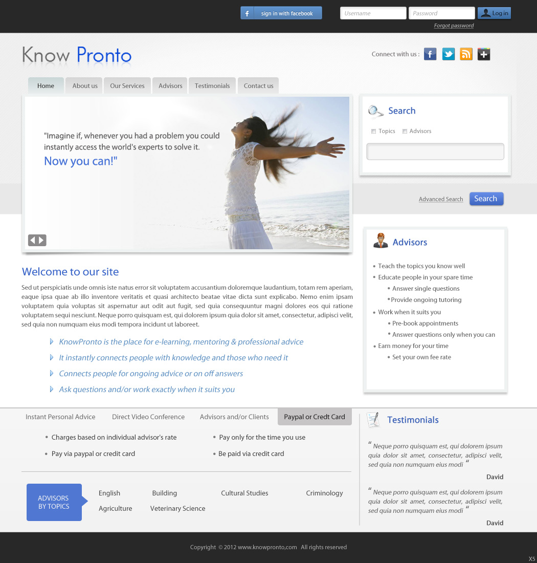 Web Design by pb for this project | Design #676952