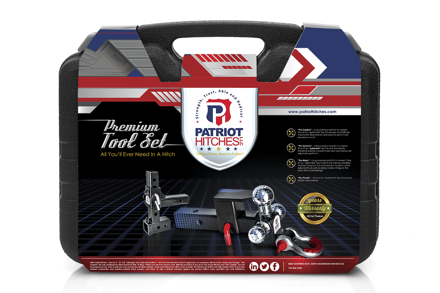 Verpackungs-Design von SAI DESIGNS für Patriot Hitches, LLC | Design #19183574