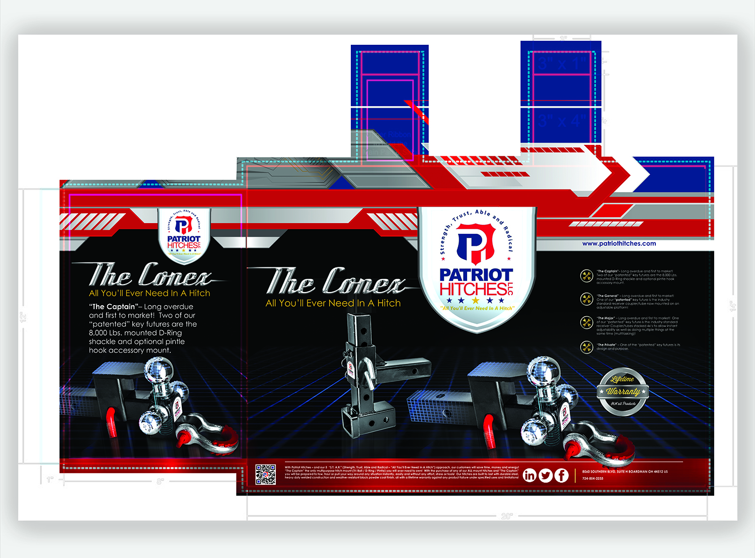Packaging Design by SAI DESIGNS for Patriot Hitches, LLC | Design #19203829