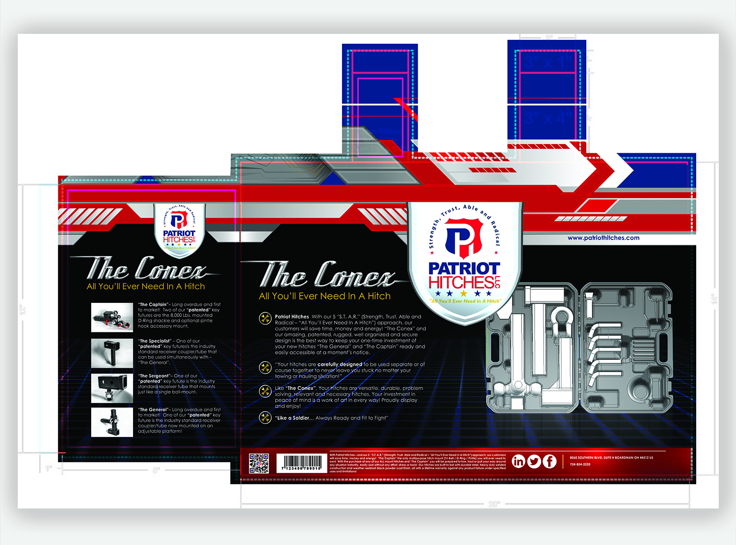 Verpackungs-Design von SAI DESIGNS für Patriot Hitches, LLC | Design #19213577
