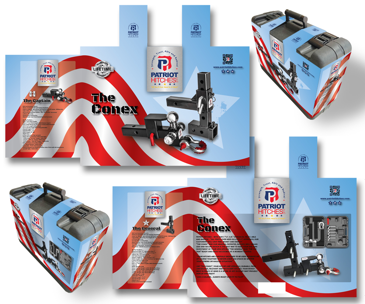 Diseño de Empaque por vpt_creations para Patriot Hitches, LLC | Diseño #19300202