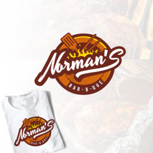 Norman's Bar-B-Que | Logo Design by TRHZ