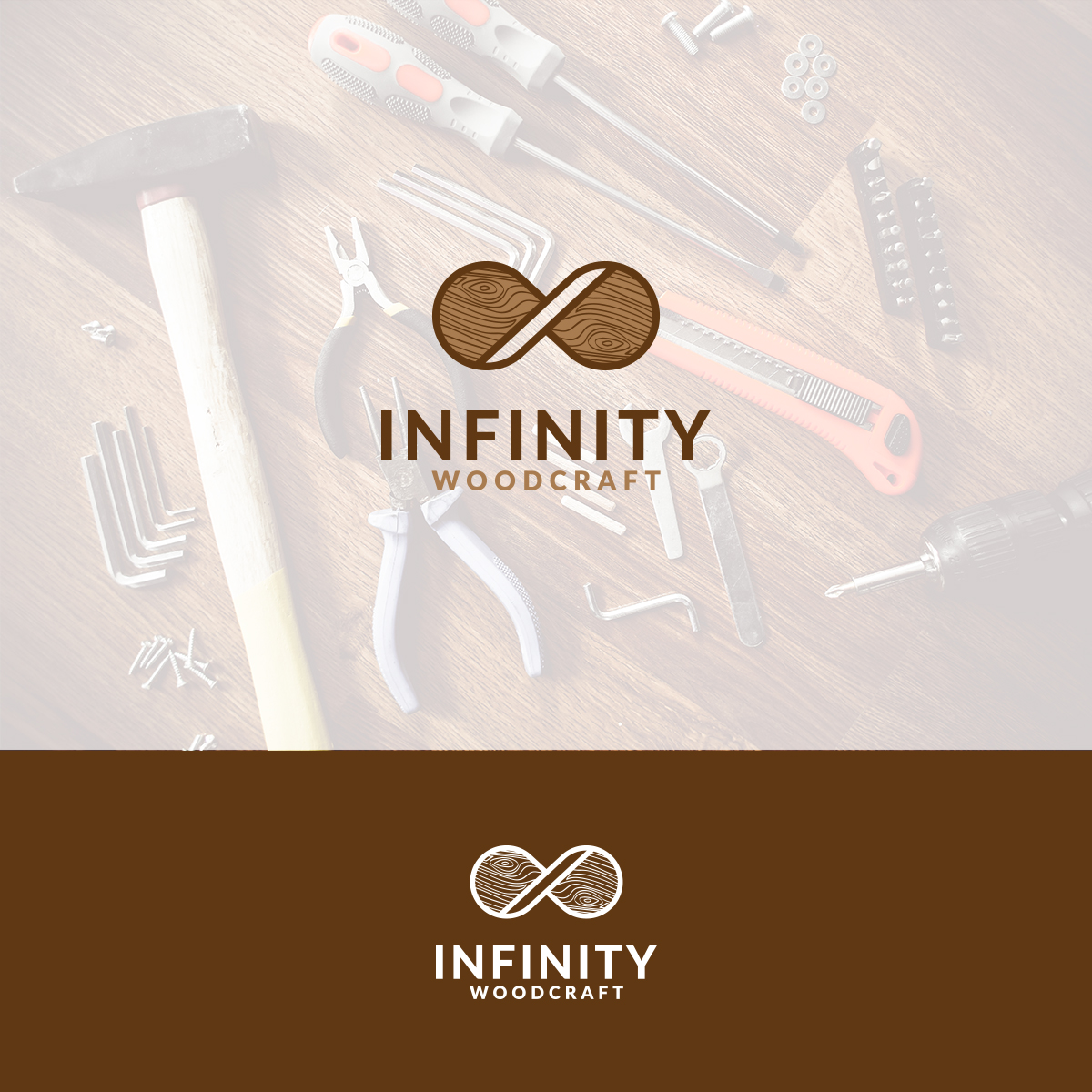 Diseño de Logo por ktmlc4 para Infinity Woodcraft | Diseño #19140882