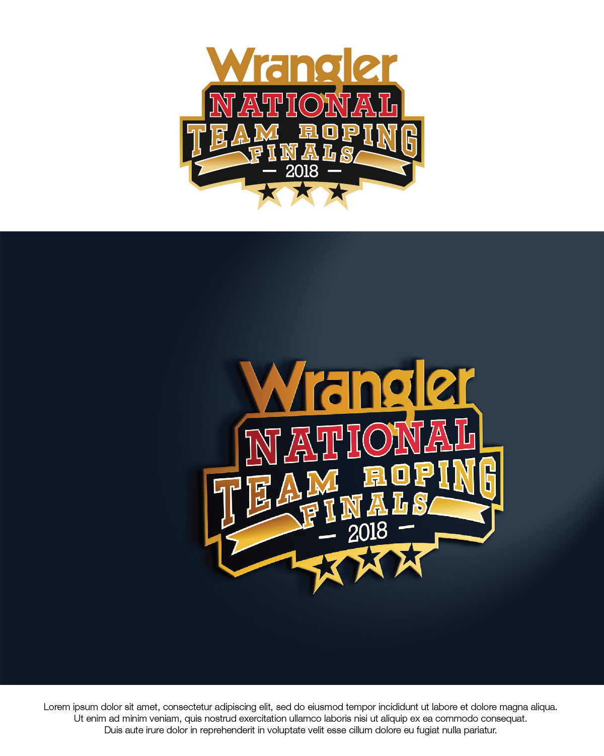Elegant, Playful Logo Design for 2018 Wrangler National Team Roping ...