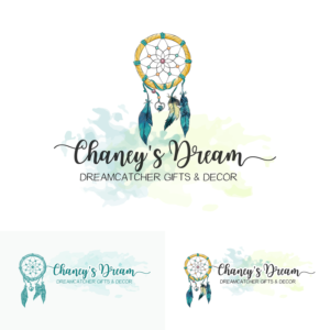 1st Line - Chaney's Dream    -   2nd Line - Dreamcatcher Gifts & Decor (this is the tag line - Small font) | Logo-Design von LaVitaBella67