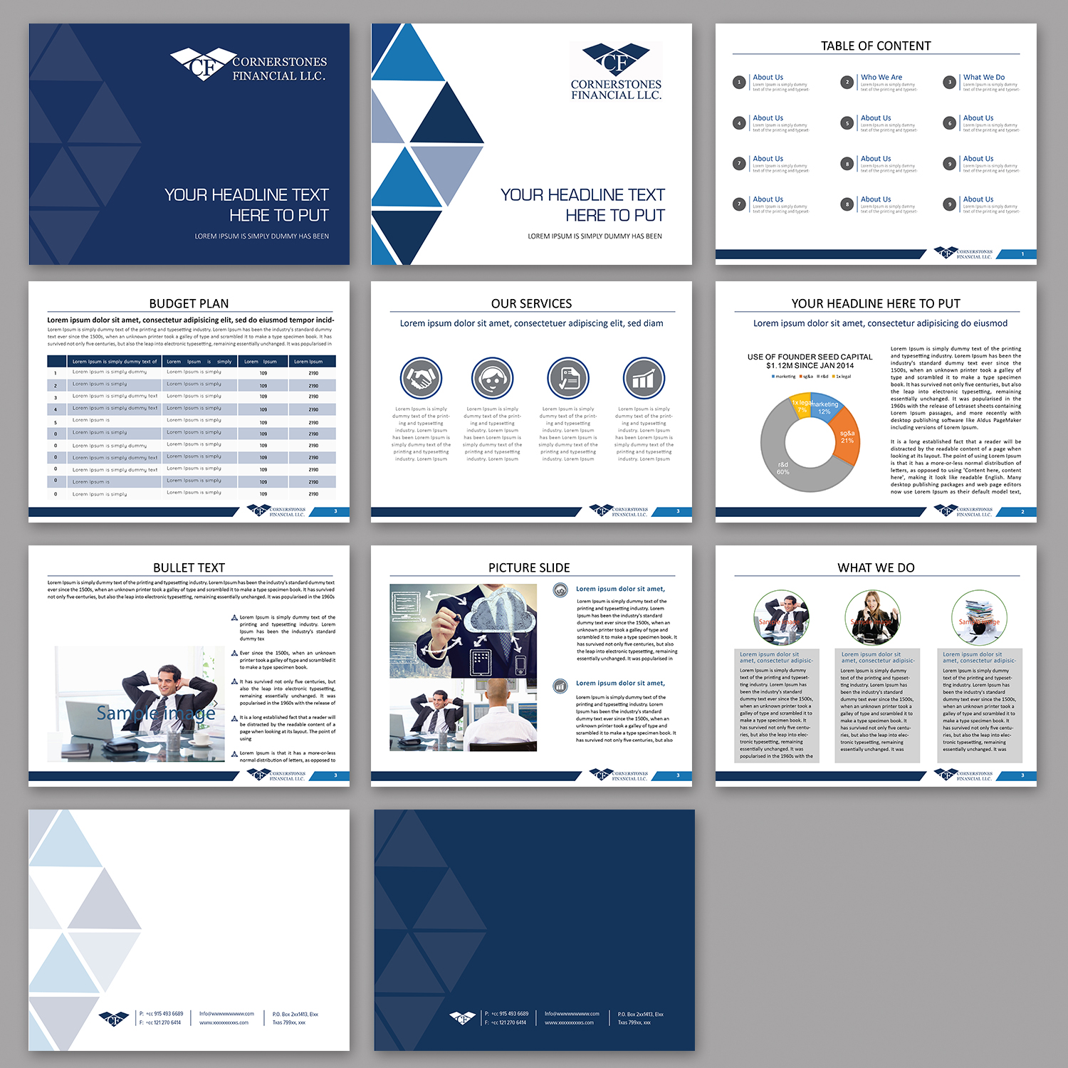 PowerPoint Design by kousik for Cornerstones Financial LLC | Design #19183235