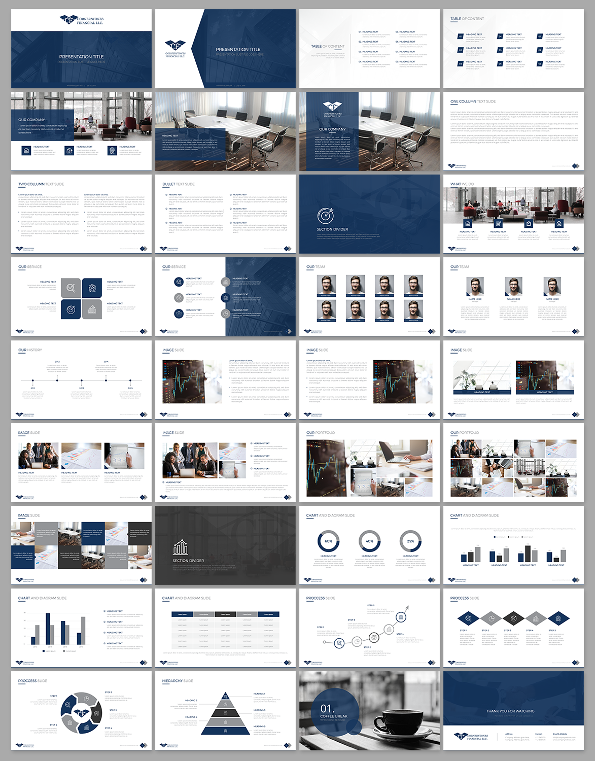 Design de PowerPoint par rendydjox pour Cornerstones Financial LLC | Design #19190891