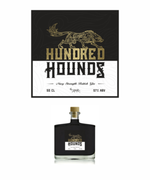 Hundred Hounds Gin | Label Design by ThomS