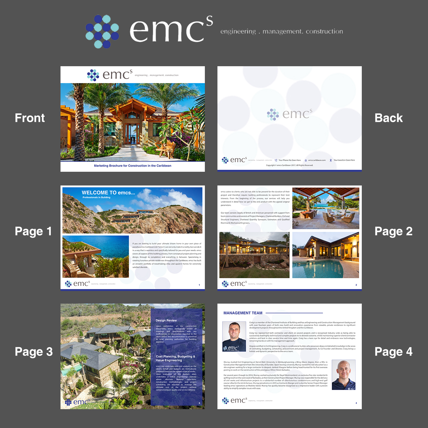 Broschüren-Design von Rituparna Saha Sardar 2 für emcs Caribbean Ltd | Design #19194946