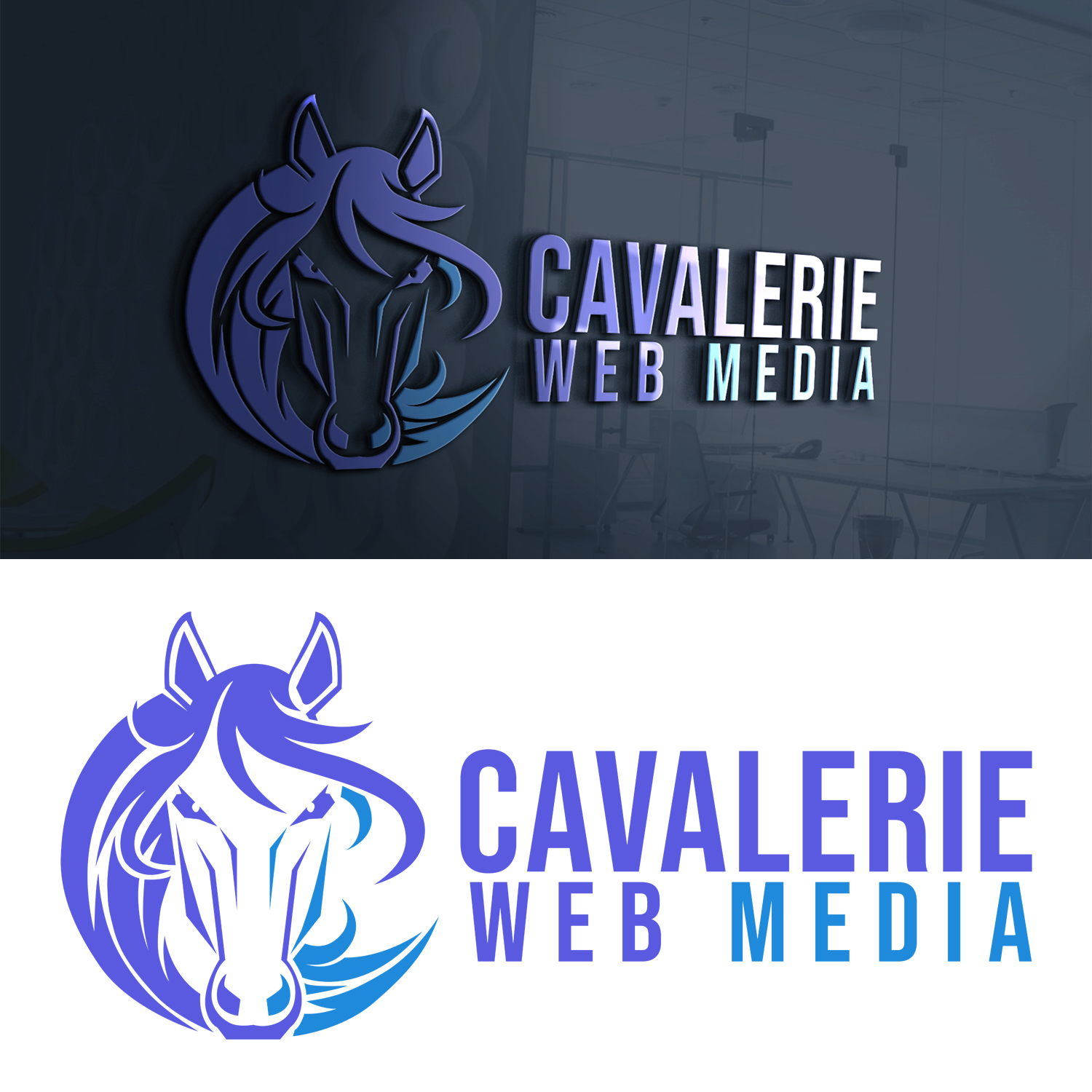 Diseño de Logo por Manart Mamuju para Cavalerie Web Media | Diseño #19150798
