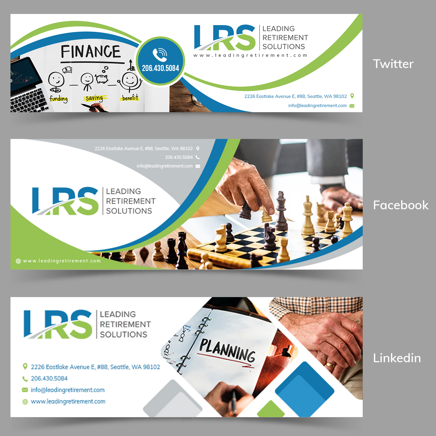 Banner-Design von SAI DESIGNS für Leading Retirement Solutions LLC | Design #19190272