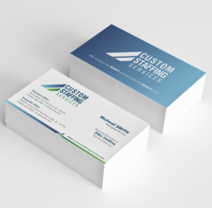 Business Card Design by Tilt for Custom Staffing Services | Design #19168232