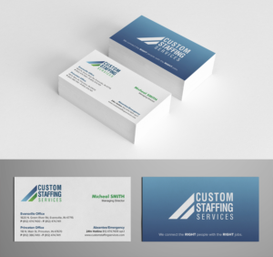 Diseño de Tarjeta de Presentación por Tilt para Custom Staffing Services | Diseño: #19168281