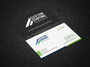 Visitenkarten-Design von Pointless Pixels India für Custom Staffing Services | Design: #19143039