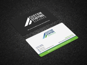 Visitenkarten-Design von Pointless Pixels India für Custom Staffing Services | Design: #19143166