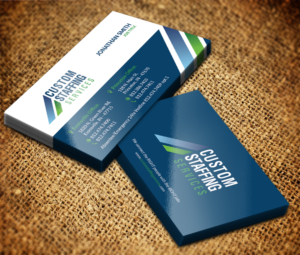 Design de Carte de Visite par Sarmishtha Chattopadhyay_loginchange pour Custom Staffing Services | Design : #19153132