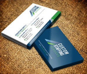 Design de Carte de Visite par Sarmishtha Chattopadhyay_loginchange pour Custom Staffing Services | Design : #19153275