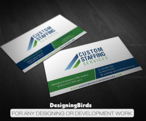 Visitenkarten-Design von Designing Birds für Custom Staffing Services | Design: #19149645