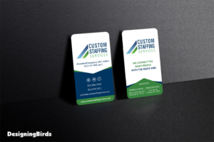 Visitenkarten-Design von Designing Birds für Custom Staffing Services | Design: #19149860