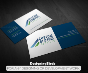 Visitenkarten-Design von Designing Birds für Custom Staffing Services | Design: #19164679