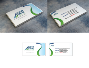 Diseño de Tarjeta de Presentación por Akhter Rasool para Custom Staffing Services | Diseño: #19145671