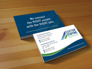 Business Card Design by Creations Box 2015 for Custom Staffing Services | Design: #19153194