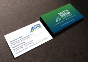 Business Card Design by Creations Box 2015 for Custom Staffing Services | Design: #19153205