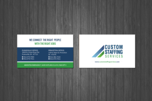 Business Card Design by Creations Box 2015 for Custom Staffing Services | Design: #19153212