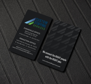 Business Card Design by Creations Box 2015 for Custom Staffing Services | Design: #19153215