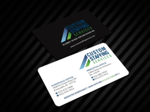 Business Card Design by Creations Box 2015 for Custom Staffing Services | Design: #19153224