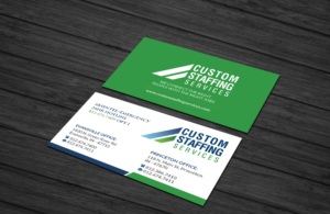 Business Card Design by Creations Box 2015 for Custom Staffing Services | Design: #19153225