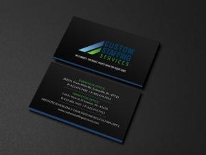 Business Card Design by Creations Box 2015 for Custom Staffing Services | Design: #19153227