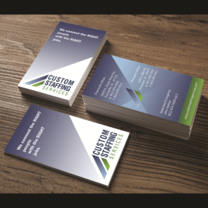 Business Card Design by wall-jamboree for Custom Staffing Services | Design #19200788