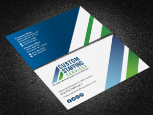 Business Card Design by Brand aid for Custom Staffing Services | Design: #19143928