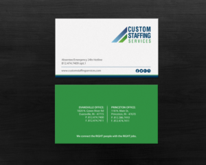 Design de Carte de Visite par Brand aid pour Custom Staffing Services | Design : #19144853