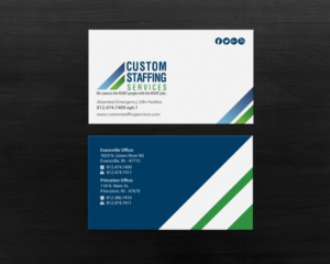 Design de Carte de Visite par Brand aid pour Custom Staffing Services | Design : #19144858