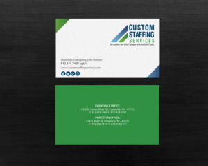 Design de Carte de Visite par Brand aid pour Custom Staffing Services | Design : #19144860