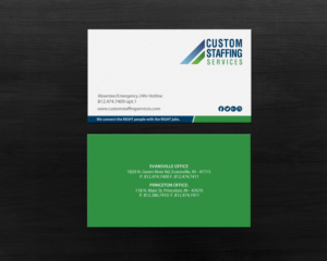 Design de Carte de Visite par Brand aid pour Custom Staffing Services | Design : #19144862