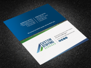 Design de Carte de Visite par Brand aid pour Custom Staffing Services | Design : #19144871