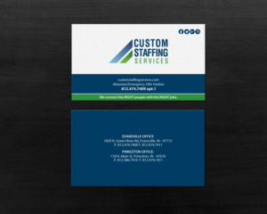 Design de Carte de Visite par Brand aid pour Custom Staffing Services | Design : #19144872