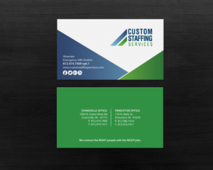 Design de Carte de Visite par Brand aid pour Custom Staffing Services | Design : #19144882